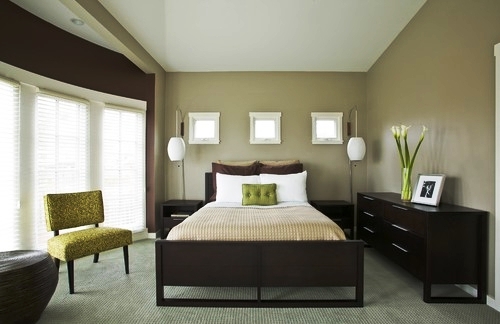 обои без рисунка для стен в спальню